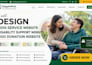 design ndis service website disability support website ngo donation website